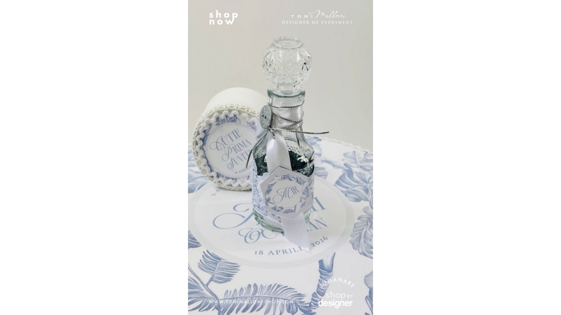 Trusou botez Safari Bleu personalizat băiat – tematică jungle elegantă 6